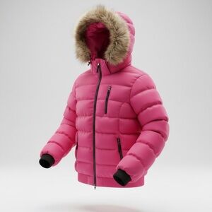 Odd Molly Pink RECCO Ski Puffer Jacket Size Medium Winter Coat